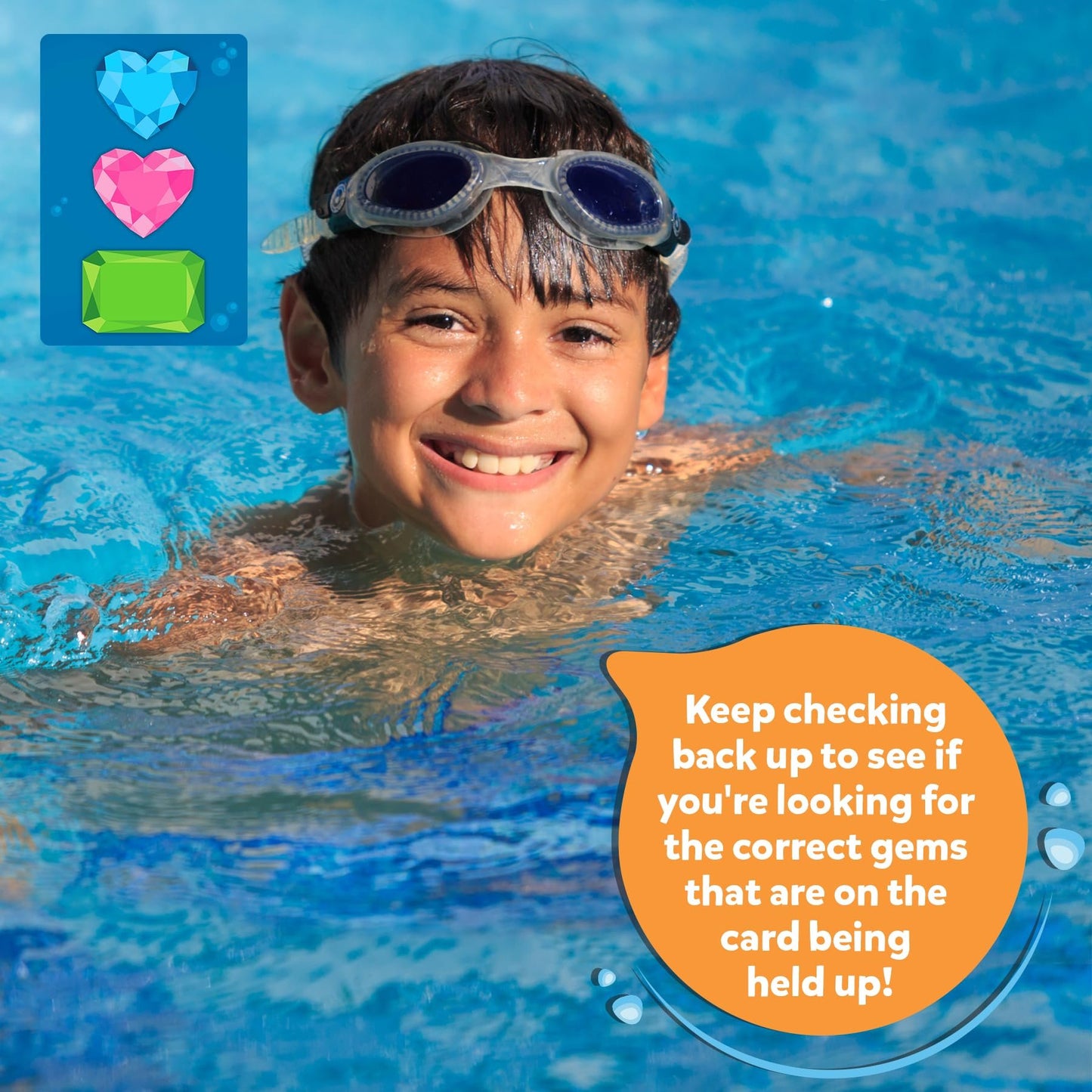šDiving Gem Toys - Underwater Search and Find Game, Perfect for Swimming Pool & Summer Fun for Kids Ages 6 to 99