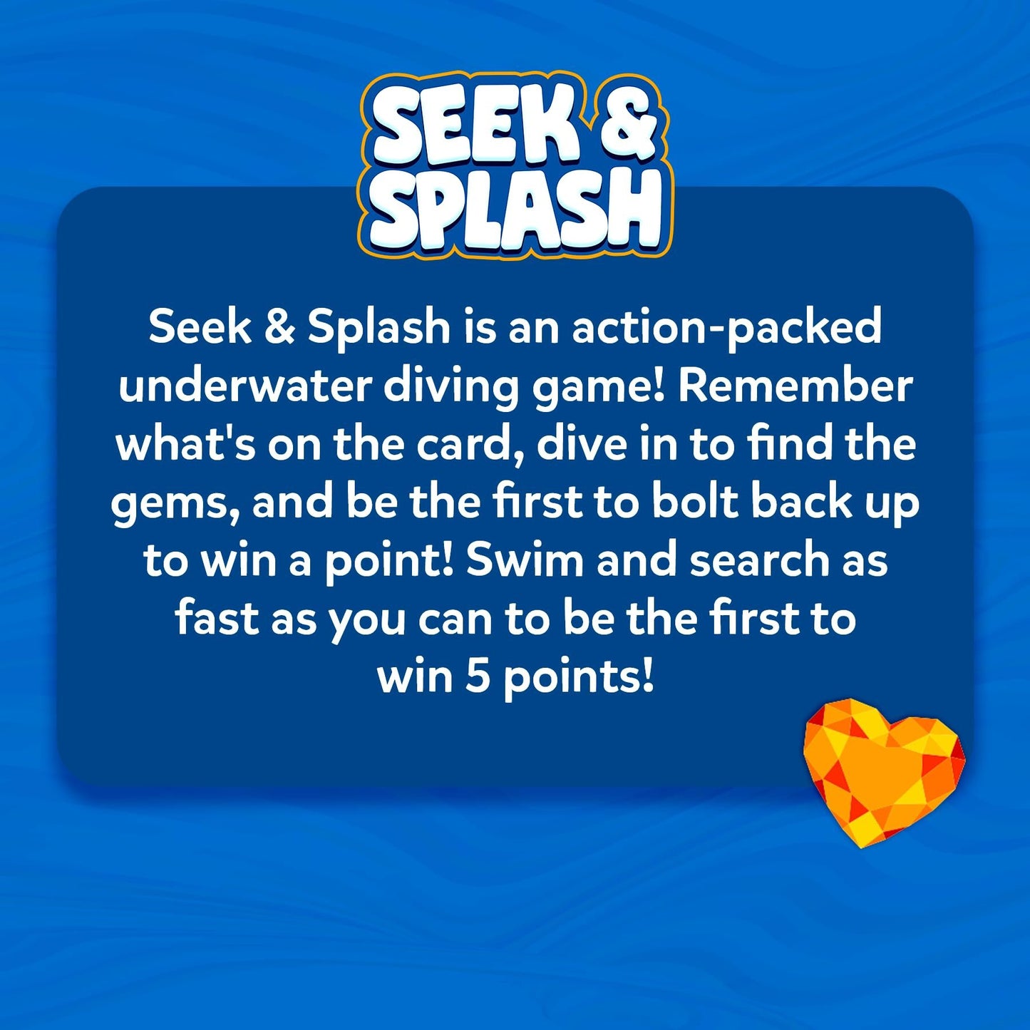 šDiving Gem Toys - Underwater Search and Find Game, Perfect for Swimming Pool & Summer Fun for Kids Ages 6 to 99
