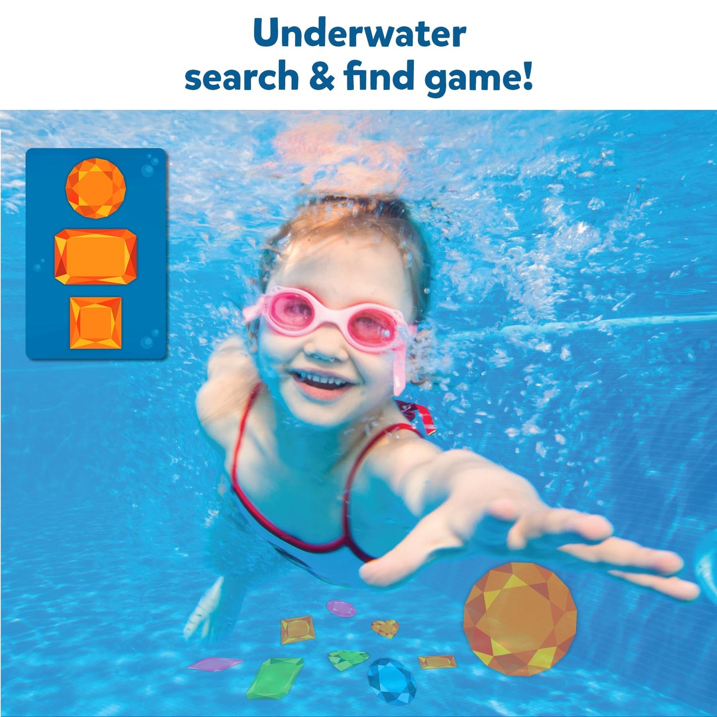 šDiving Gem Toys - Underwater Search and Find Game, Perfect for Swimming Pool & Summer Fun for Kids Ages 6 to 99