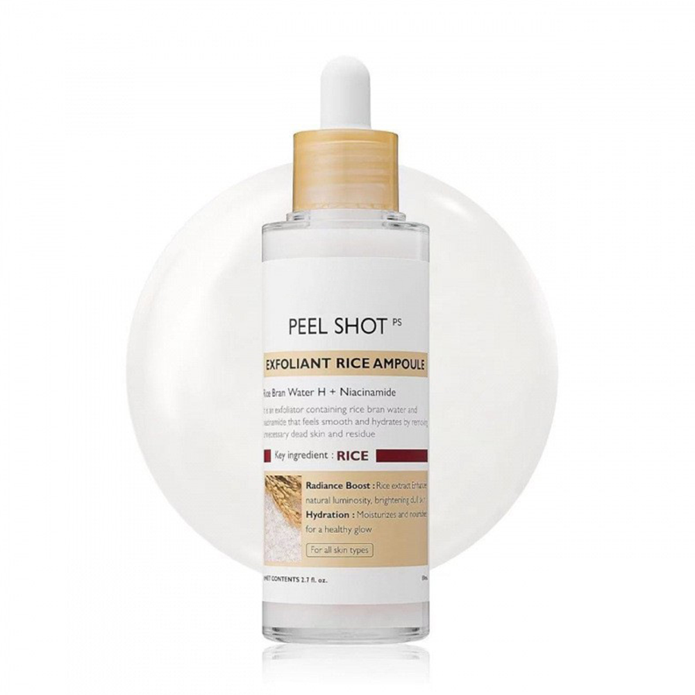 Peel Shot Glow Rice Ampoule Duo - Serums for Brightening, Exfoliating, and Moisturizing🌾