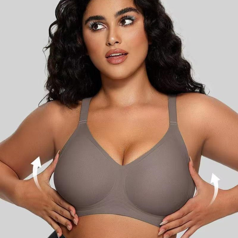 2PCS Seamless Full Cup Bra Without Wire Soft and Comfortable Convertible Bra
