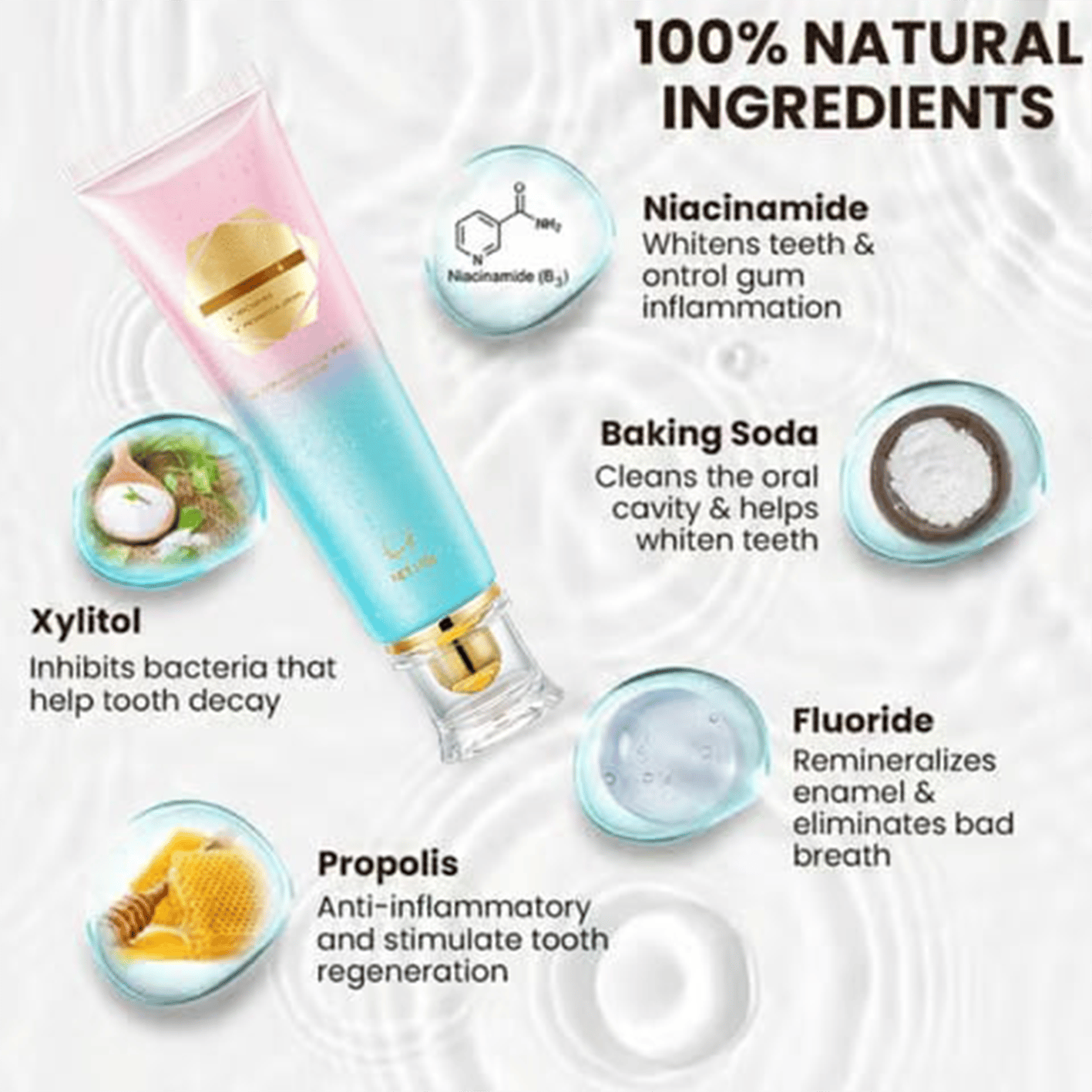 โจ ๐ฆท Niacinamide Whitening Toothpaste - For Healthier, Whiter Teeth!