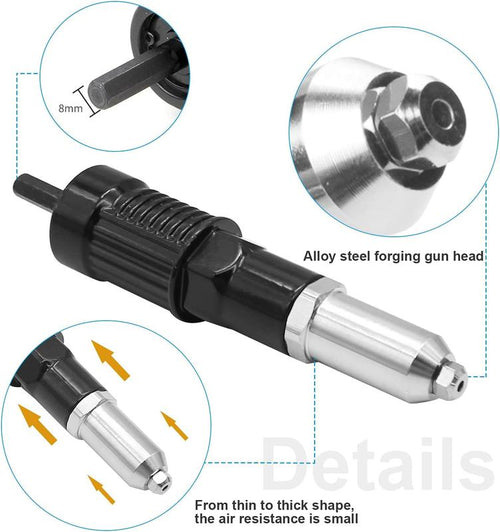 Electric Drill Conversion Rivet Drill Accessory Tool Kit