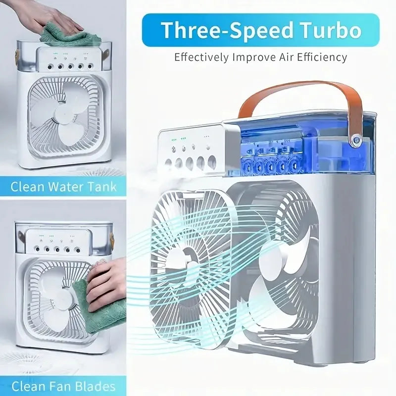 ❄️ 3-in-1 Portable Air Cooler Fan