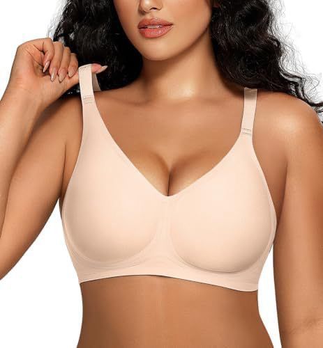 2PCS Seamless Full Cup Bra Without Wire Soft and Comfortable Convertible Bra