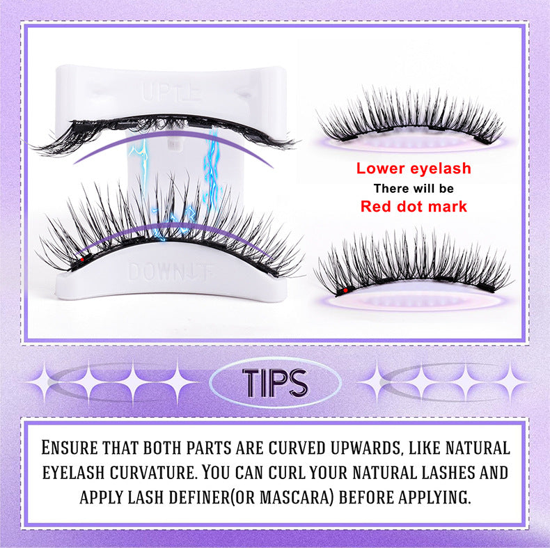 🎁Natural Magnetic 3D False Eyelashes Set