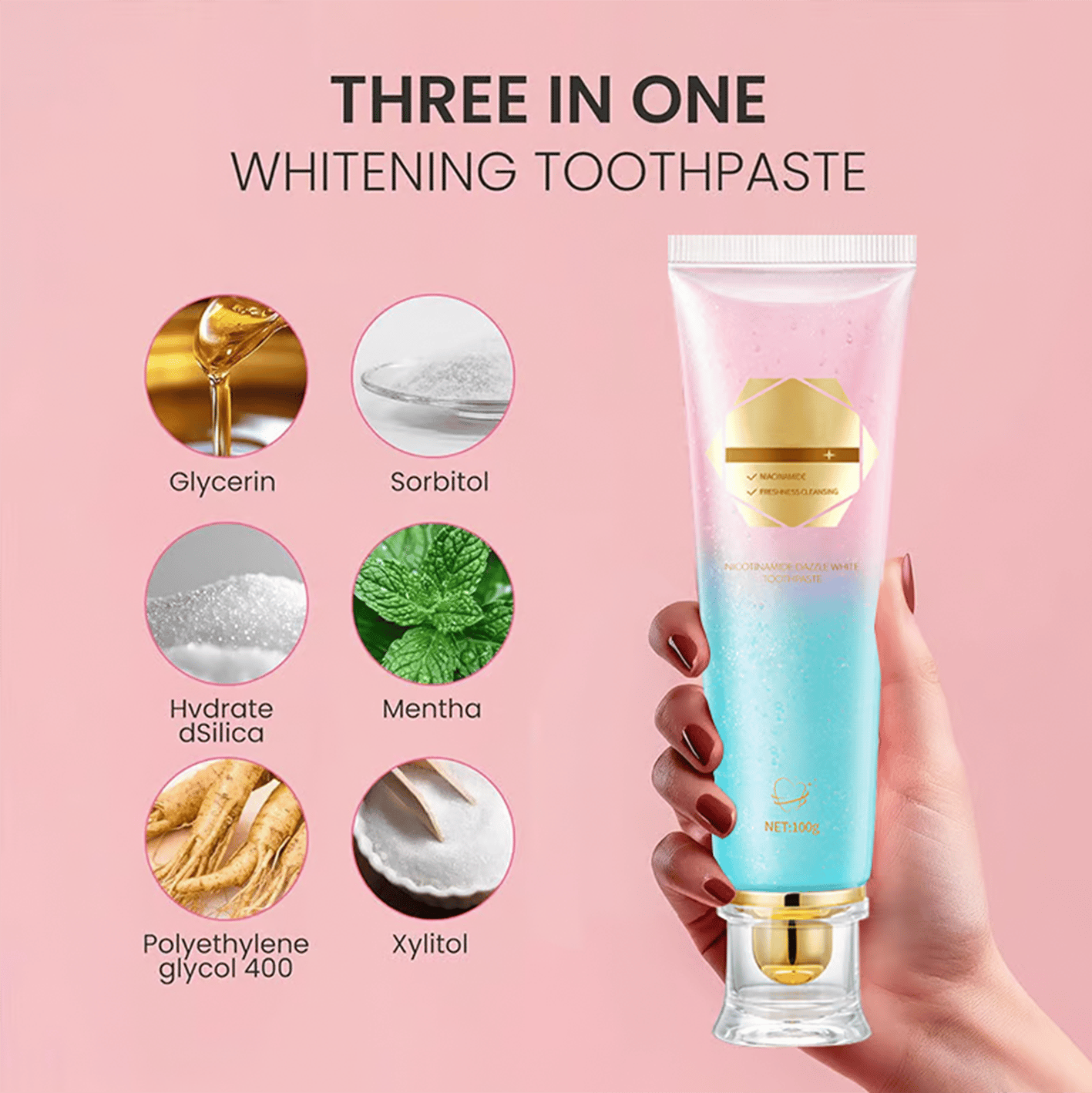 โจ ๐ฆท Niacinamide Whitening Toothpaste - For Healthier, Whiter Teeth!