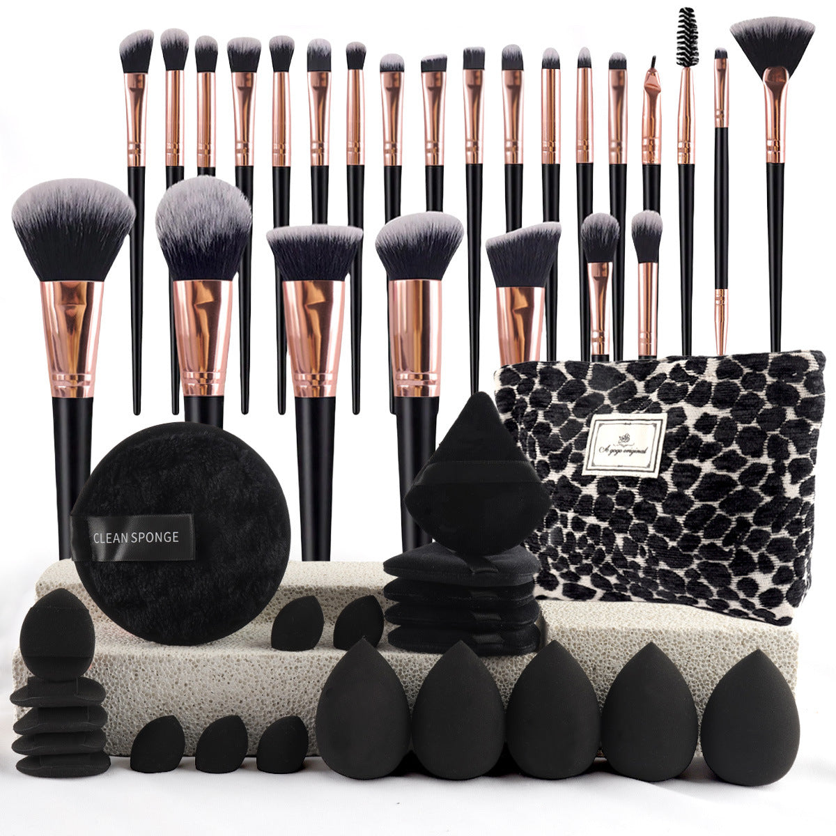 💝42 Pcs pink makeup tool set🎀One-click makeup application solves all makeup problems💄💖