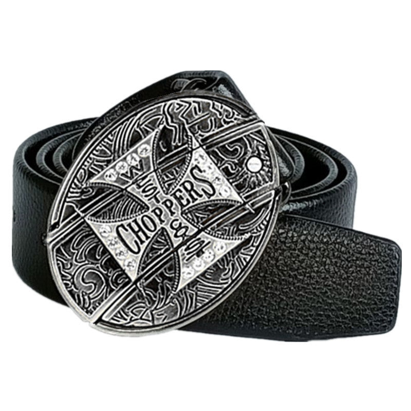 🔥🔥LAST DAY: 50% off Western Fashion Belts Made of Genuine Leather with Knife-Daisy Buttons