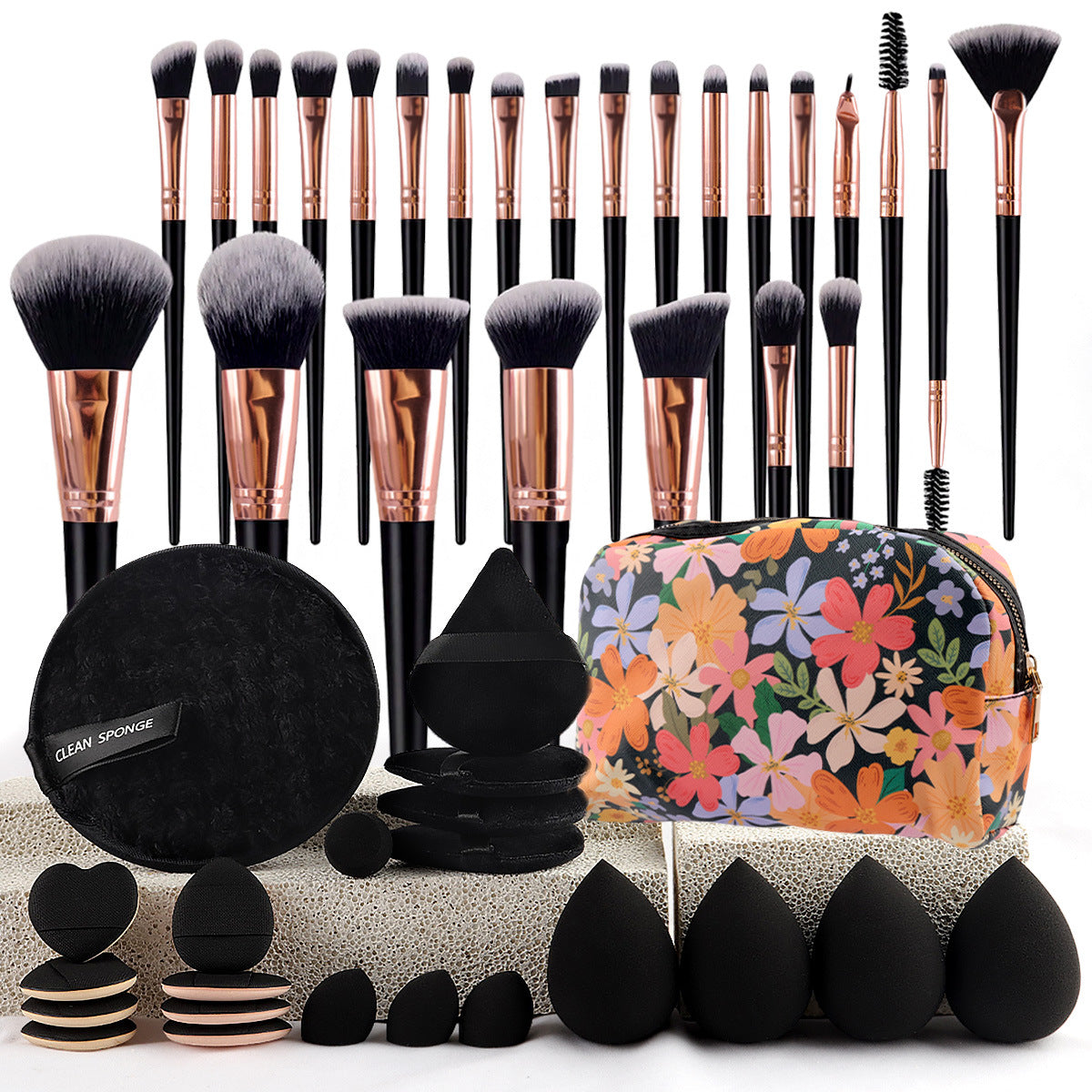 💝42 Pcs pink makeup tool set🎀One-click makeup application solves all makeup problems💄💖