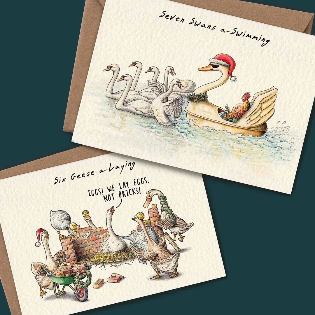 šTwelve Days Of Christmas Card Set