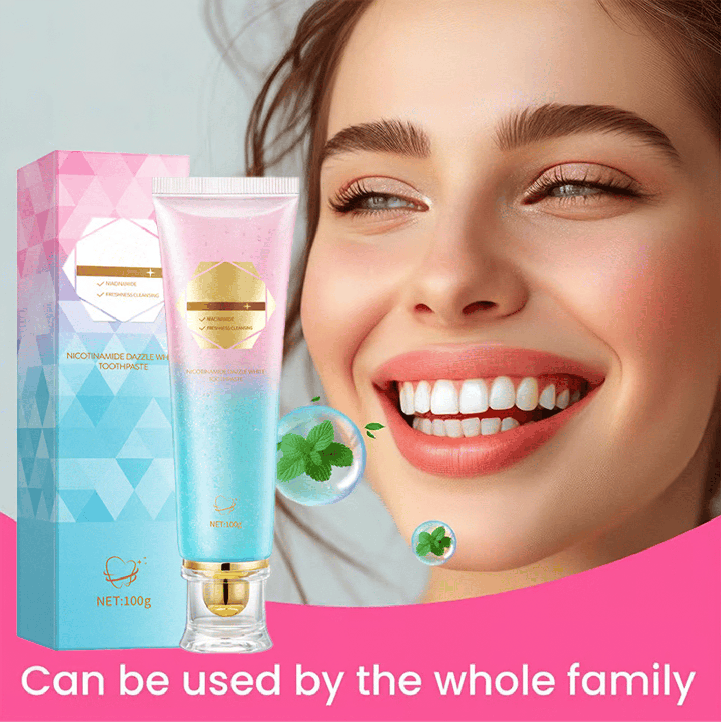 โจ ๐ฆท Niacinamide Whitening Toothpaste - For Healthier, Whiter Teeth!
