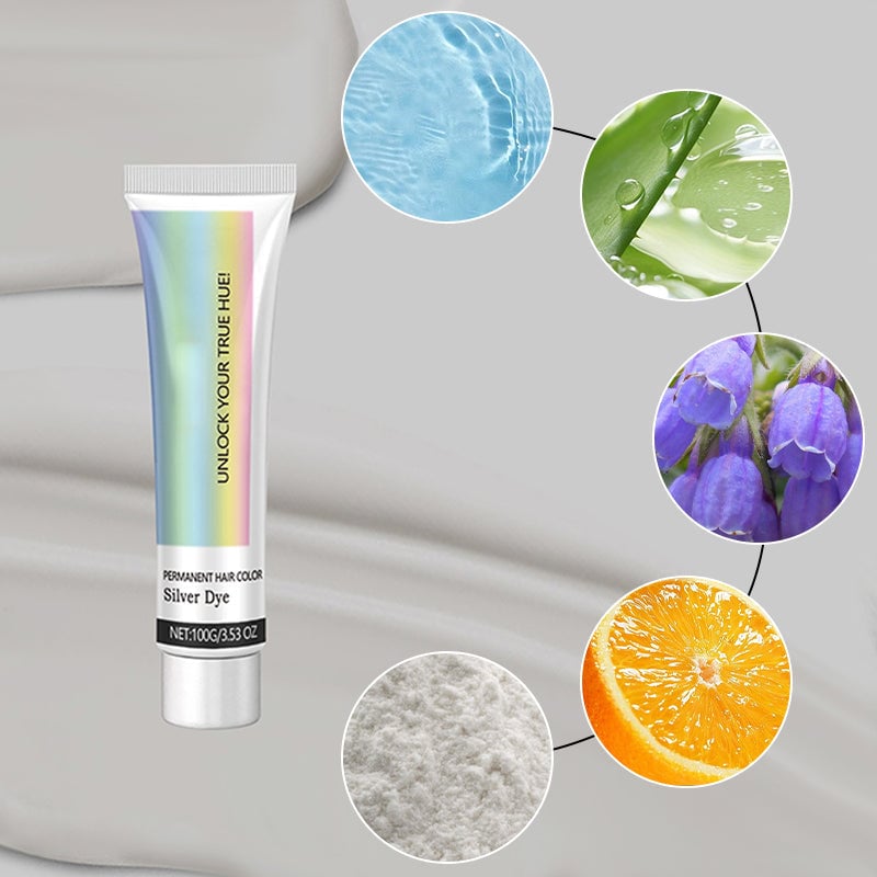 ✨2-in-1 Natural Essence Extract Silver Hair Dye