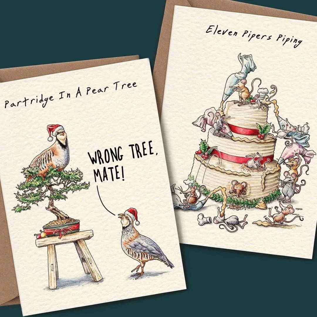 šTwelve Days Of Christmas Card Set