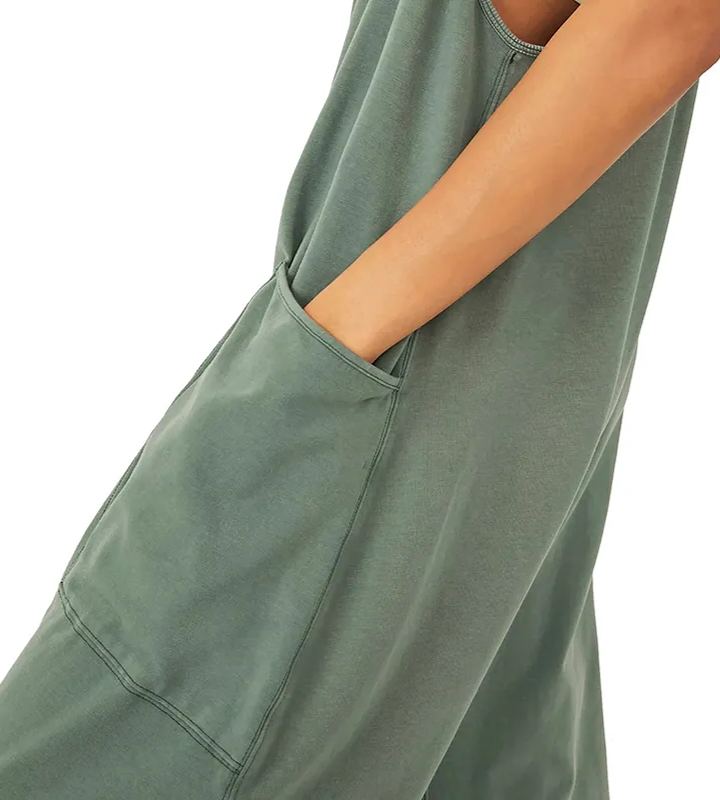 New Wide Leg Jumpsuit with Pockets