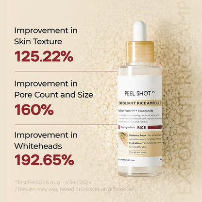 Peel Shot Glow Rice Ampoule Duo – Exfoliating, Hydrating & Brightening Serum Set