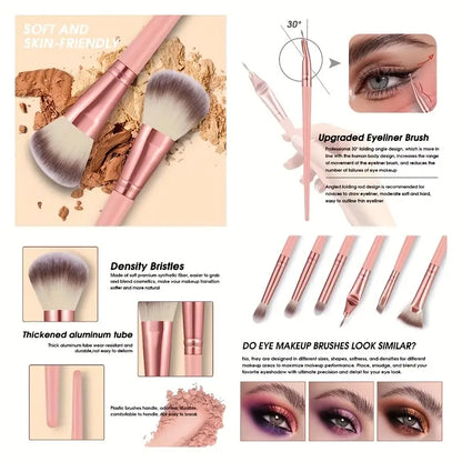 💝42 Pcs pink makeup tool set🎀One-click makeup application solves all makeup problems💄💖