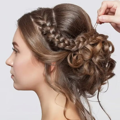 💃Messy Curly Dish Bun✨