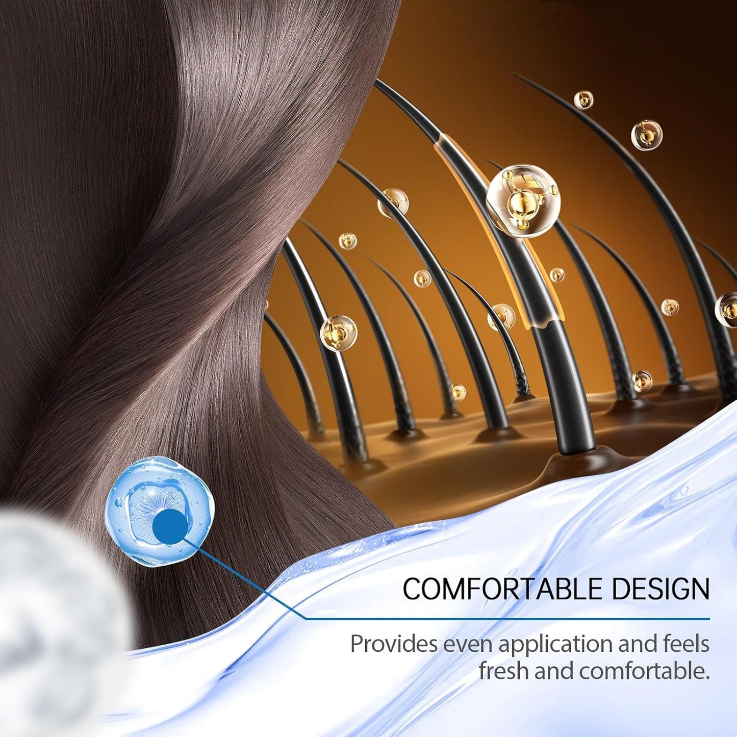 ☘️Head hair growth essence-the roller design is closer to the scalp