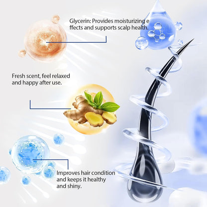 ☘️Head hair growth essence-the roller design is closer to the scalp
