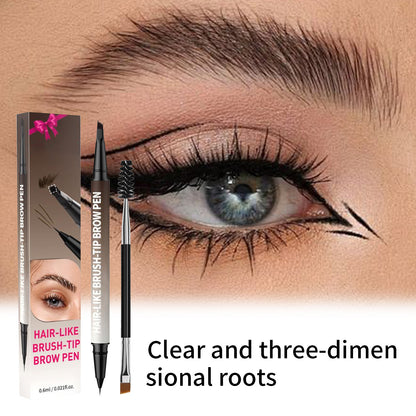 2-in-1 Microblading Eyebrow Pen with Free Square Brush