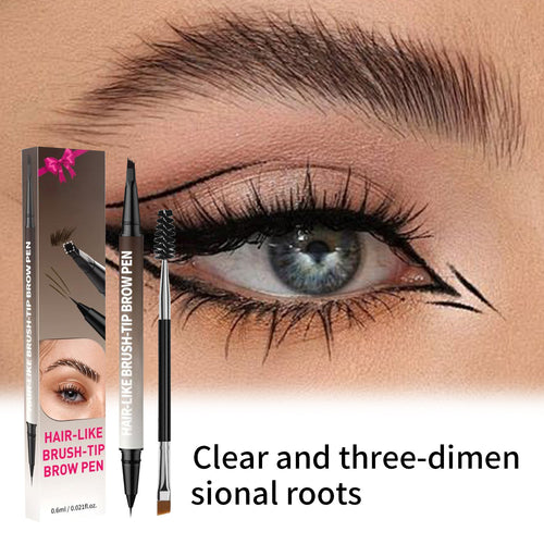 2-in-1 Microblading Eyebrow Pen with Free Square Brush