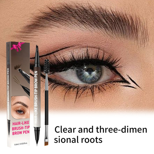 2-in-1 Microblading Eyebrow Pen with Free Square Brush