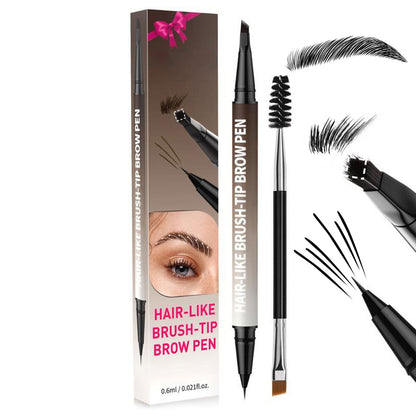 2-in-1 Microblading Eyebrow Pen with Free Square Brush