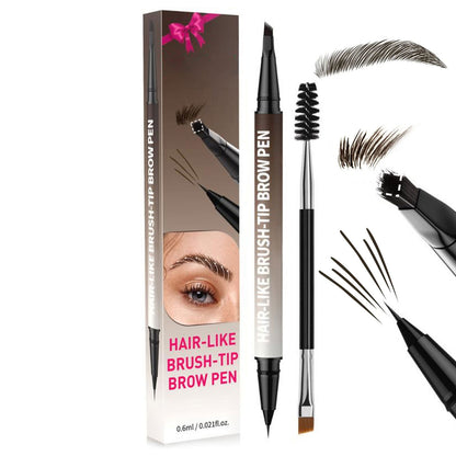 2-in-1 Microblading Eyebrow Pen with Free Square Brush