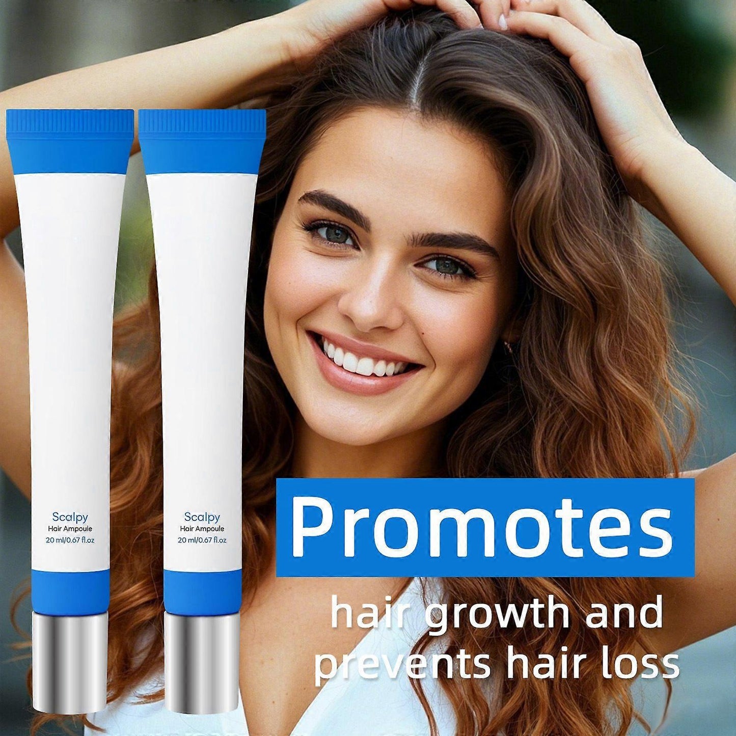 ☘️Head hair growth essence-the roller design is closer to the scalp