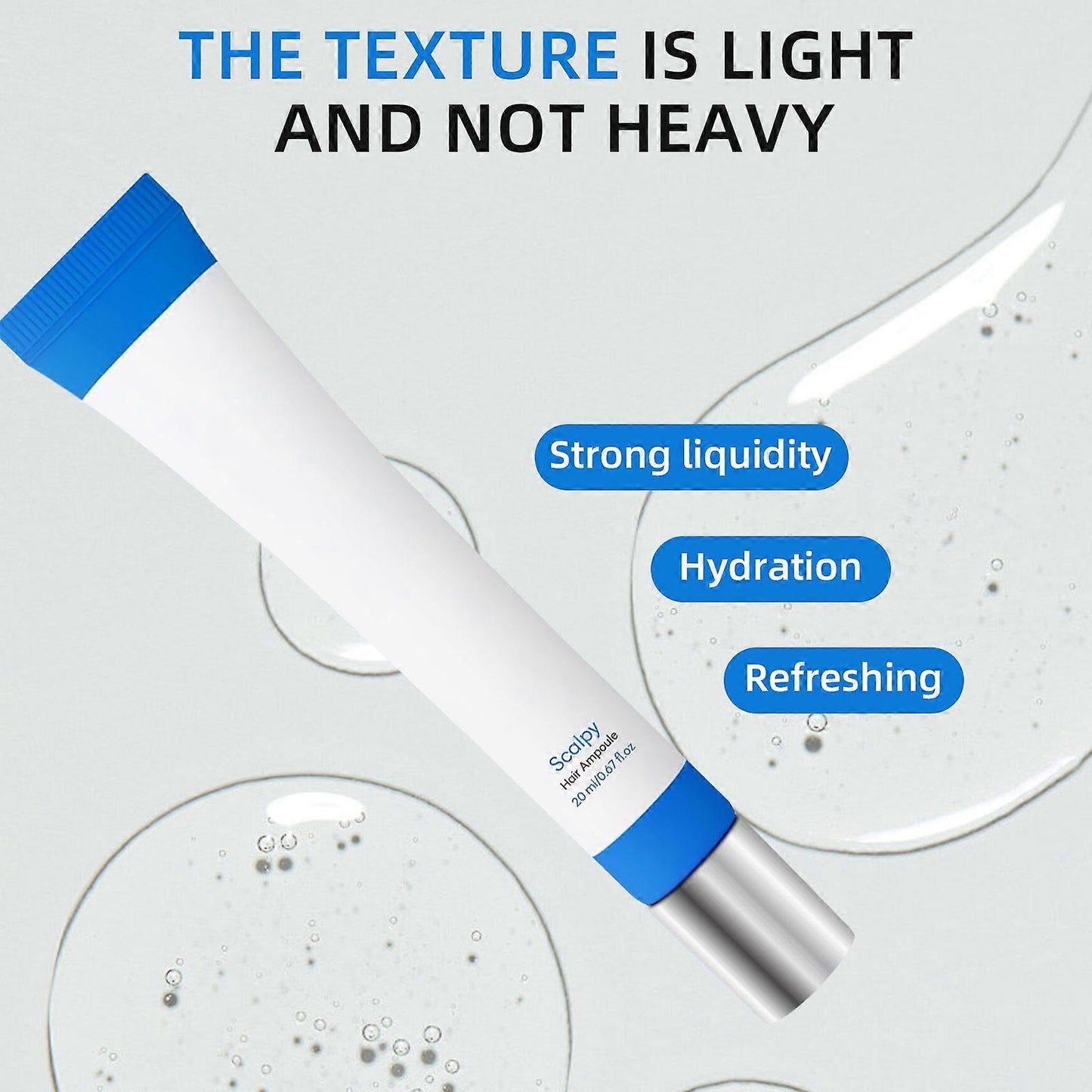 ☘️Head hair growth essence-the roller design is closer to the scalp