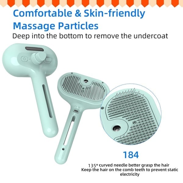 🐱🐶Smart pet spray hair removal comb🐾