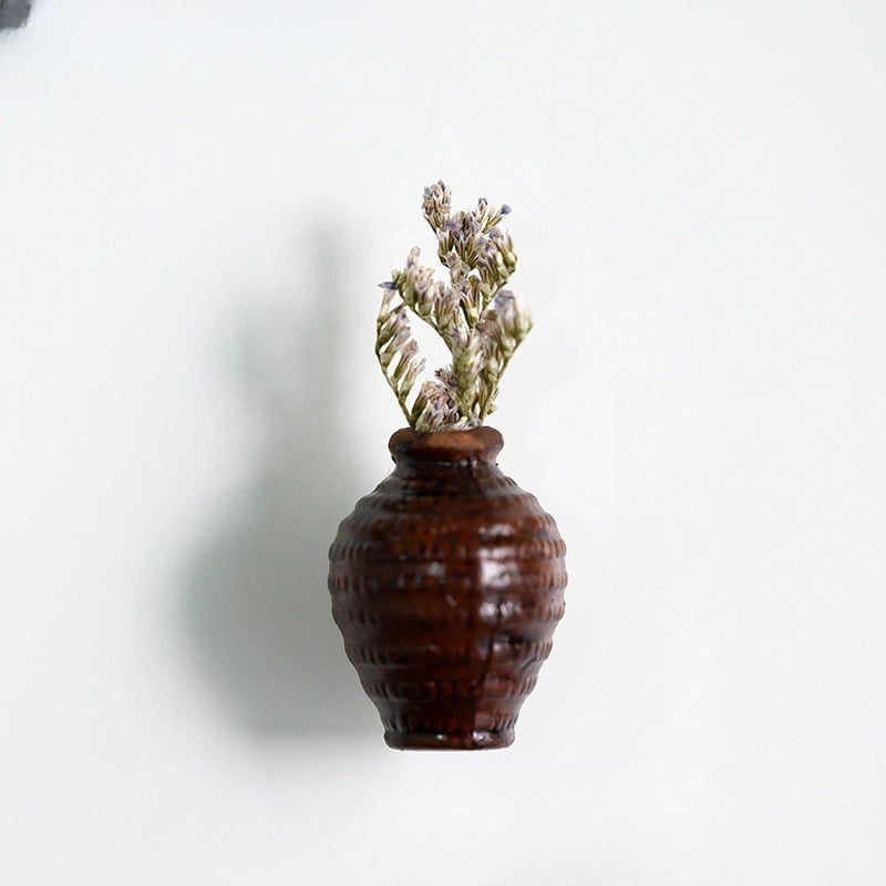 🌸Cute Plant Ceramic Vase Fridge Magnets