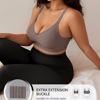 2PCS Seamless Full Cup Bra Without Wire Soft and Comfortable Convertible Bra