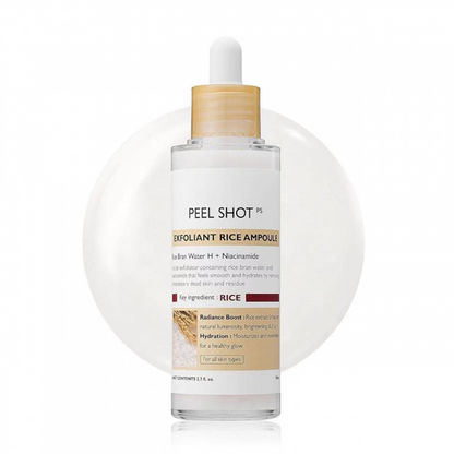 Peel Shot Glow Rice Ampoule Duo - Serums for Brightening, Exfoliating, and Moisturizing🌾
