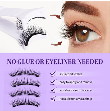 🎁Natural Magnetic 3D False Eyelashes Set