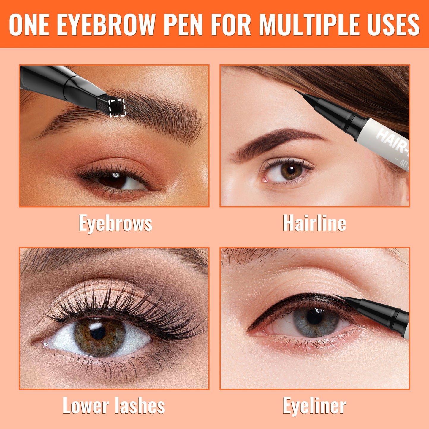 2-in-1 Microblading Eyebrow Pen with Free Square Brush