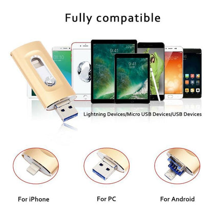 ⚡3-in-1 Flash Drive for Android Phone/PC and More