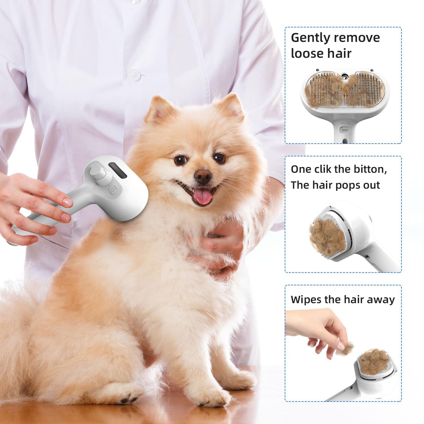 🐱🐶Smart pet spray hair removal comb🐾