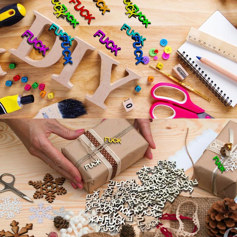 Wooden Hollow Letters Fuck Prank Gift