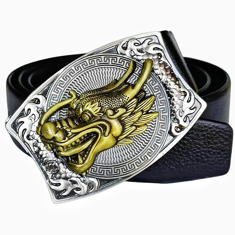 🔥🔥LAST DAY: 50% off Western Fashion Belts Made of Genuine Leather with Knife-Daisy Buttons
