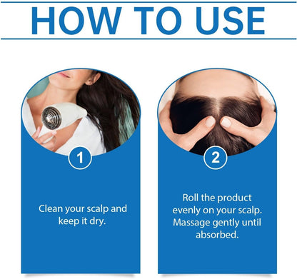 ☘️Head hair growth essence-the roller design is closer to the scalp