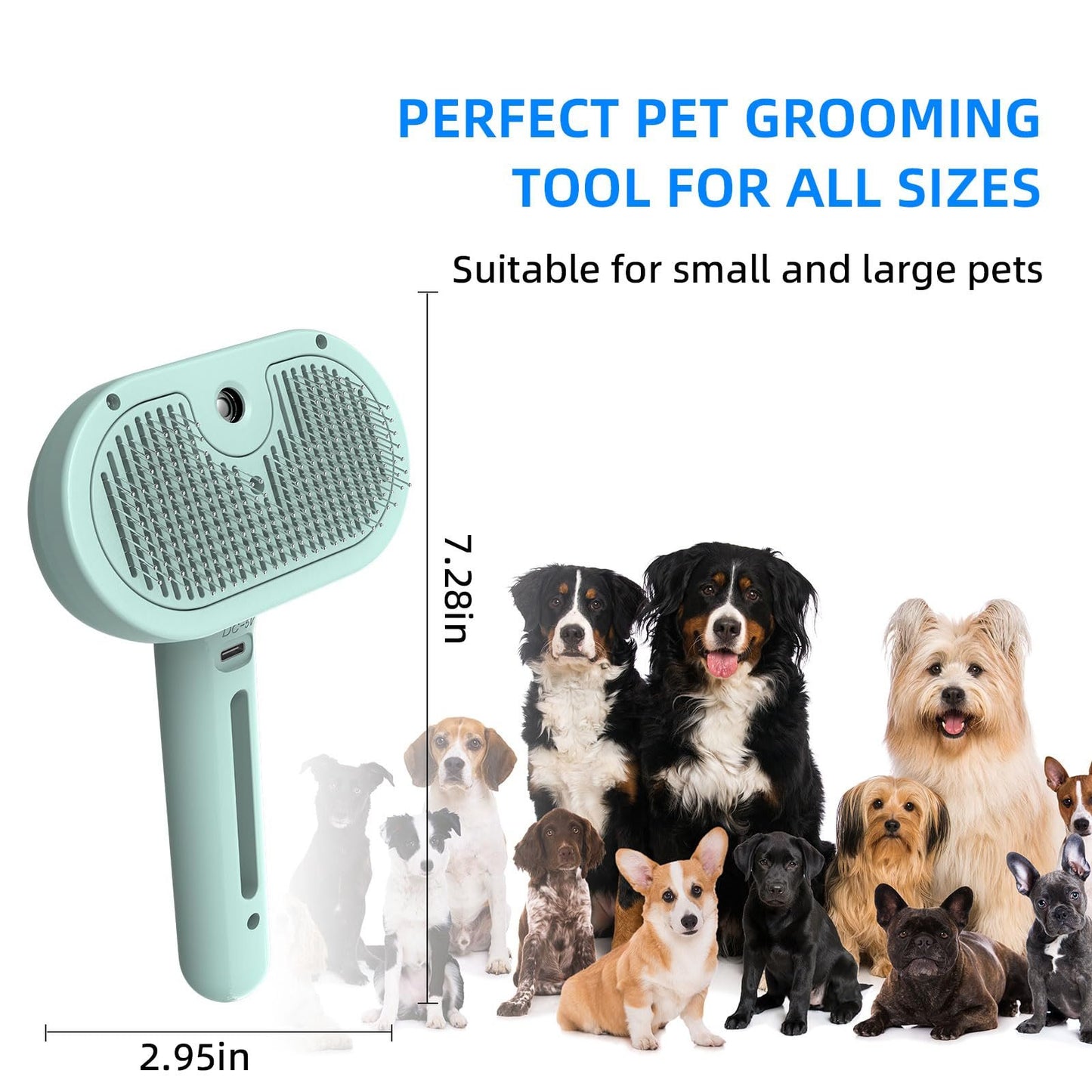 🐱🐶Smart pet spray hair removal comb🐾