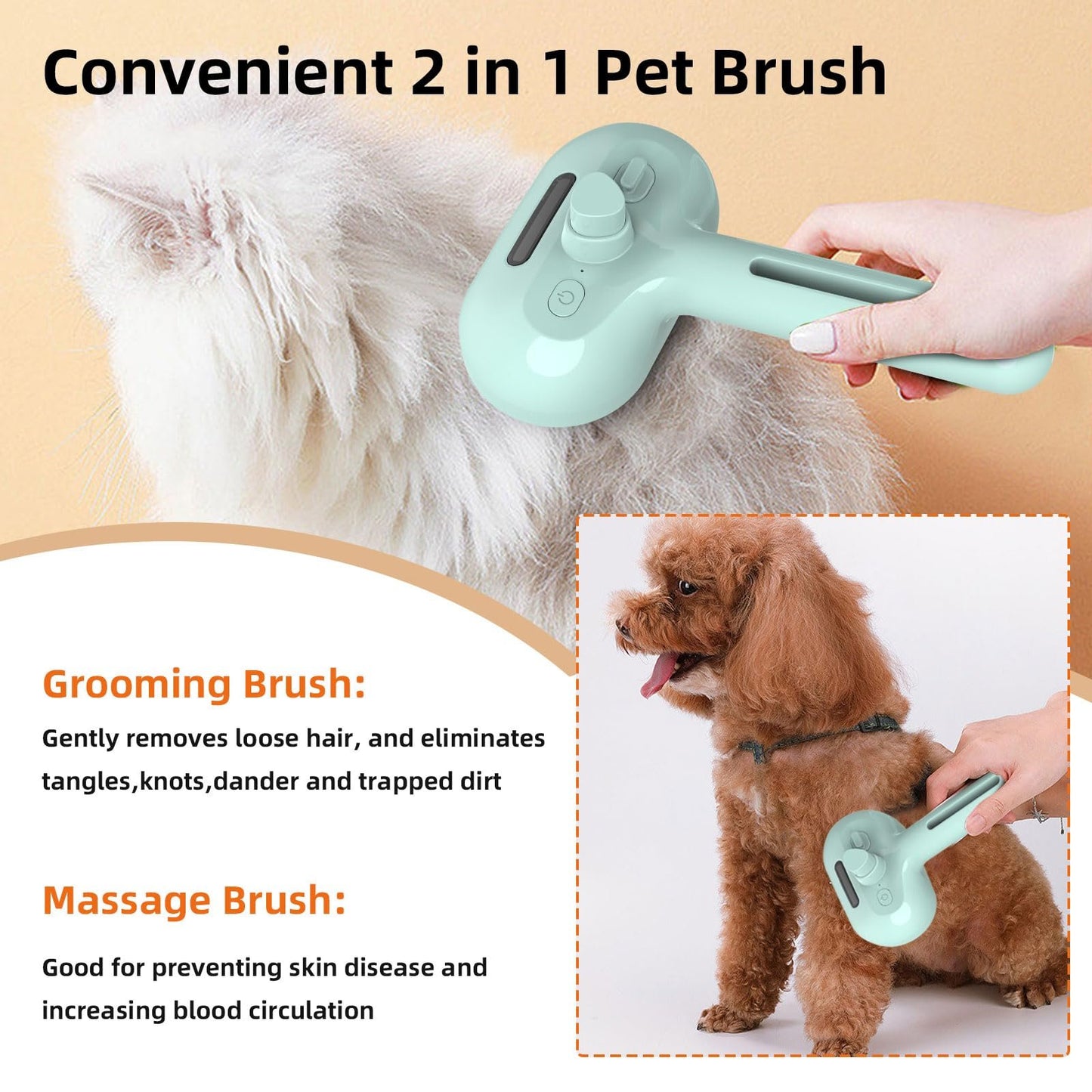 🐱🐶Smart pet spray hair removal comb🐾