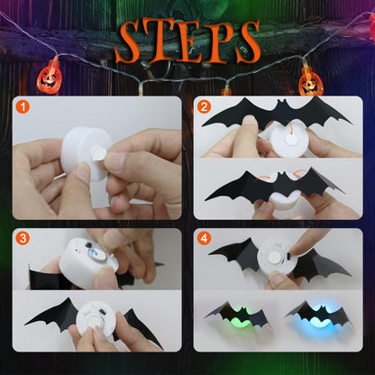 🦇👻3D bat light🎃 Detachable for Halloween party🎉