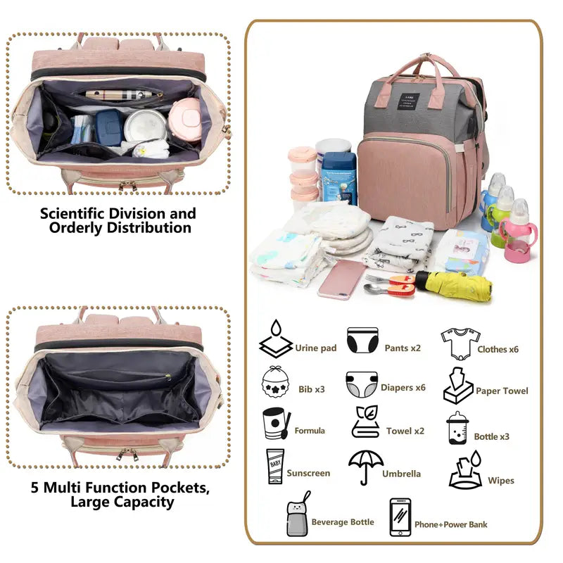 🍼The Ultimate Bed Diaper Bag for Modern Parents🎒