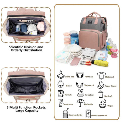 🍼The Ultimate Bed Diaper Bag for Modern Parents🎒