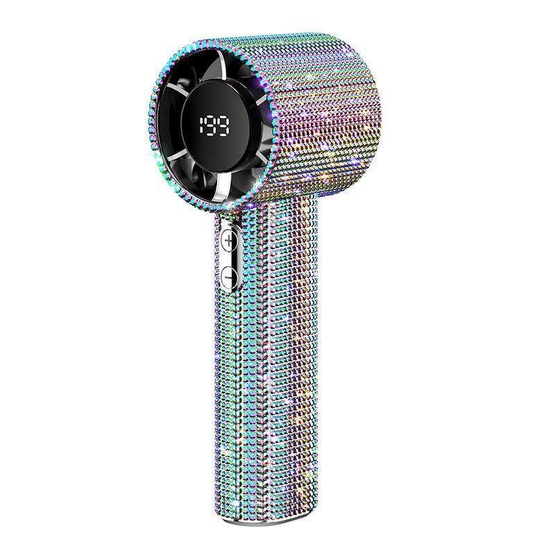 🔥S5 Full Diamond Luxury Craftsmanship Portable Handheld Turbo Fan