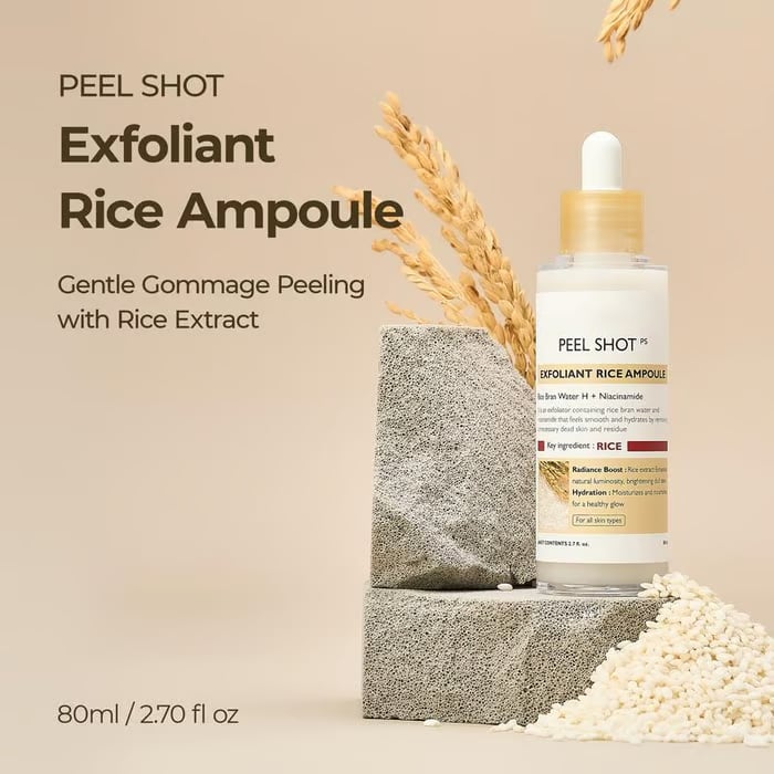 Peel Shot Glow Rice Ampoule Duo – Exfoliating, Hydrating & Brightening Serum Set