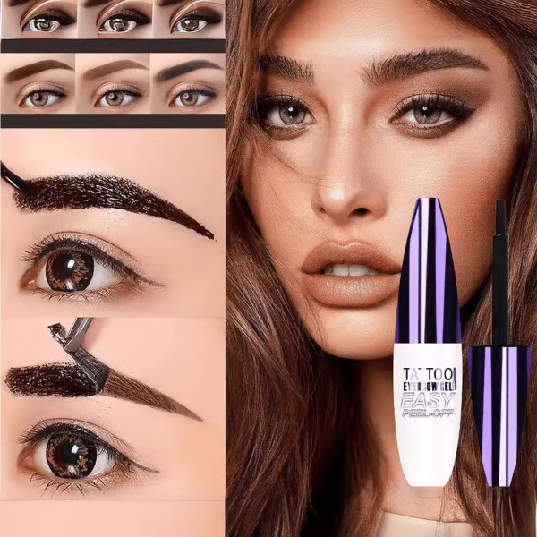 🌟🔥Semi-Permanent Tattoo Eyebrow Gel – 4 Colors Set